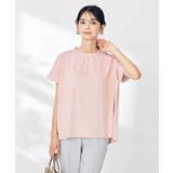 【接触冷感/速乾/UVカット】ギャザーネックフレンチスリーブカットソー | a.v.v【WOMEN】 | 詳細画像10 