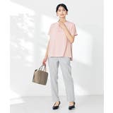 【接触冷感/速乾/UVカット】ギャザーネックフレンチスリーブカットソー | a.v.v【WOMEN】 | 詳細画像13 