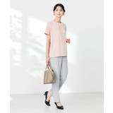 【接触冷感/速乾/UVカット】ギャザーネックフレンチスリーブカットソー | a.v.v【WOMEN】 | 詳細画像15 