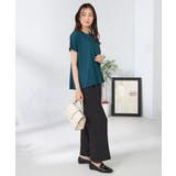 【接触冷感/速乾/UVカット】ギャザーネックフレンチスリーブカットソー | a.v.v【WOMEN】 | 詳細画像28 