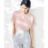 【接触冷感/速乾/UVカット】ギャザーネックフレンチスリーブカットソー | a.v.v【WOMEN】 | 詳細画像3 