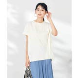 【接触冷感/速乾/UVカット】ギャザーネックフレンチスリーブカットソー | a.v.v【WOMEN】 | 詳細画像36 