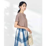 【接触冷感/速乾/UVカット】ギャザーネックフレンチスリーブカットソー | a.v.v【WOMEN】 | 詳細画像47 