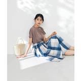 【接触冷感/速乾/UVカット】ギャザーネックフレンチスリーブカットソー | a.v.v【WOMEN】 | 詳細画像52 