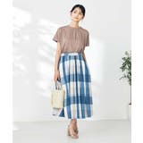 【接触冷感/速乾/UVカット】ギャザーネックフレンチスリーブカットソー | a.v.v【WOMEN】 | 詳細画像55 