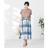 【接触冷感/速乾/UVカット】ギャザーネックフレンチスリーブカットソー | a.v.v【WOMEN】 | 詳細画像57 