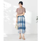 【接触冷感/速乾/UVカット】ギャザーネックフレンチスリーブカットソー | a.v.v【WOMEN】 | 詳細画像60 