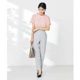 【接触冷感/速乾/UVカット】ギャザーネックフレンチスリーブカットソー | a.v.v【WOMEN】 | 詳細画像9 