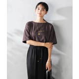 【接触冷感/UVカット】ボートネックロゴTシャツ | a.v.v【WOMEN】 | 詳細画像10 