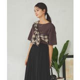 【接触冷感/UVカット】ボートネックロゴTシャツ | a.v.v【WOMEN】 | 詳細画像16 