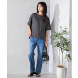 【接触冷感/UVカット】ボートネックロゴTシャツ | a.v.v【WOMEN】 | 詳細画像22 