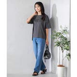 【接触冷感/UVカット】ボートネックロゴTシャツ | a.v.v【WOMEN】 | 詳細画像24 