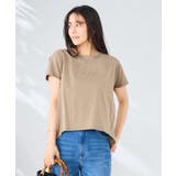 バックタックエンボスロゴＴシャツ | a.v.v【WOMEN】 | 詳細画像3 