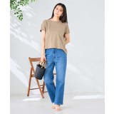 バックタックエンボスロゴＴシャツ | a.v.v【WOMEN】 | 詳細画像4 