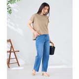バックタックエンボスロゴＴシャツ | a.v.v【WOMEN】 | 詳細画像5 