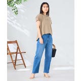 バックタックエンボスロゴＴシャツ | a.v.v【WOMEN】 | 詳細画像7 