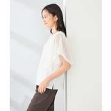 【接触冷感/UVカット】幾何レースフレアスリーブトップス | a.v.v【WOMEN】 | 詳細画像31 