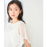 【接触冷感/UVカット】幾何レースフレアスリーブトップス | a.v.v【WOMEN】 | 詳細画像35 