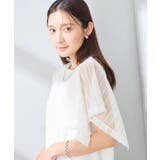 【接触冷感/UVカット】幾何レースフレアスリーブトップス | a.v.v【WOMEN】 | 詳細画像39 