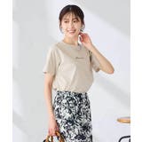 【接触冷感/UVカット/コットン100%】コンパクトロゴTシャツ | a.v.v【WOMEN】 | 詳細画像1