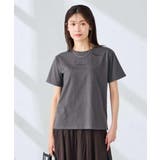 【接触冷感/UVカット/コットン100%】コンパクトロゴTシャツ | a.v.v【WOMEN】 | 詳細画像16