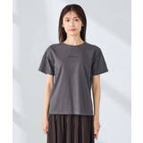 【接触冷感/UVカット/コットン100%】コンパクトロゴTシャツ | a.v.v【WOMEN】 | 詳細画像23