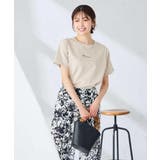 【接触冷感/UVカット/コットン100%】コンパクトロゴTシャツ | a.v.v【WOMEN】 | 詳細画像4