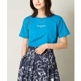 ブルー | 【接触冷感】プチロゴTシャツ | a.v.v【WOMEN】