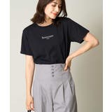 ブラック | 【接触冷感】プチロゴTシャツ | a.v.v【WOMEN】