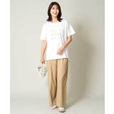 【接触冷感】大人のゆるロゴTシャツ | a.v.v【WOMEN】 | 詳細画像8