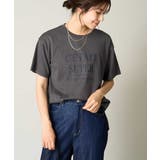 ダークグレー | 【接触冷感】大人のゆるロゴTシャツ | a.v.v【WOMEN】