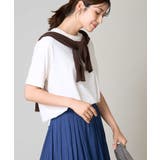 【コットン100%】大人のハーフスリーブTシャツ | a.v.v【WOMEN】 | 詳細画像1