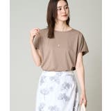 モカ | 異素材ドッキングチュニックカットソー | a.v.v【WOMEN】