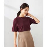【接触冷感/UVカット/コットン100％】ロールアップハーフスリーブTシャツ | a.v.v【WOMEN】 | 詳細画像16 