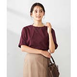 【接触冷感/UVカット/コットン100％】ロールアップハーフスリーブTシャツ | a.v.v【WOMEN】 | 詳細画像17 