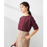 【接触冷感/UVカット/コットン100％】ロールアップハーフスリーブTシャツ | a.v.v【WOMEN】 | 詳細画像18 