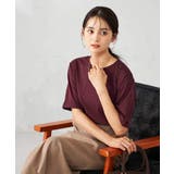 【接触冷感/UVカット/コットン100％】ロールアップハーフスリーブTシャツ | a.v.v【WOMEN】 | 詳細画像19 