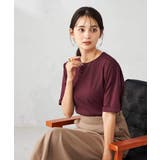 【接触冷感/UVカット/コットン100％】ロールアップハーフスリーブTシャツ | a.v.v【WOMEN】 | 詳細画像20 