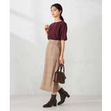 【接触冷感/UVカット/コットン100％】ロールアップハーフスリーブTシャツ | a.v.v【WOMEN】 | 詳細画像25 