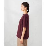 【接触冷感/UVカット/コットン100％】ロールアップハーフスリーブTシャツ | a.v.v【WOMEN】 | 詳細画像36 