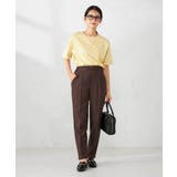 【接触冷感/UVカット/コットン100％】ロールアップハーフスリーブTシャツ | a.v.v【WOMEN】 | 詳細画像7 