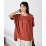 【接触冷感/UVカット/吸水速乾】タックチュニックカットソー | a.v.v【WOMEN】 | 詳細画像3 