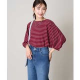 ボーダードルマントップス | a.v.v【WOMEN】 | 詳細画像1 