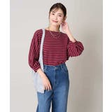 ボーダードルマントップス | a.v.v【WOMEN】 | 詳細画像3 