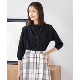 ブラック | ドレープネックトップス | a.v.v【WOMEN】