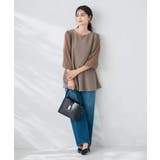 【WEB限定】シフォンスリーブペプラムトップス | a.v.v【WOMEN】 | 詳細画像5 