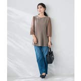 【WEB限定】シフォンスリーブペプラムトップス | a.v.v【WOMEN】 | 詳細画像6 