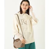ホワイト | ボウタイ付ドットメッシュシアートップス | a.v.v【WOMEN】