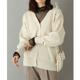 ブラック | ボウタイ付ドットメッシュシアートップス | a.v.v【WOMEN】