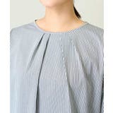 タックスリーブストライプトップス | a.v.v【WOMEN】 | 詳細画像18 